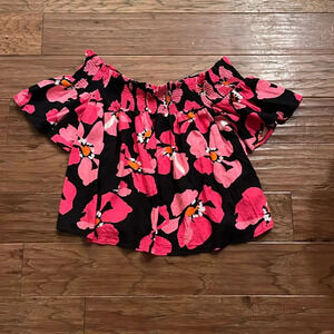 Who What Wear Linen Blend Top Size XL